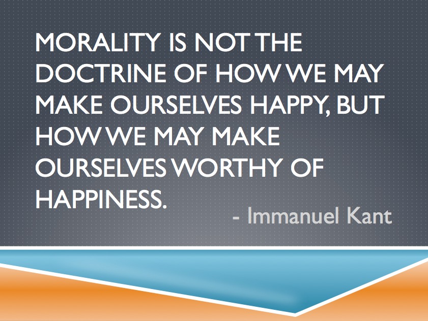 Kant Quote | Morality is not the Doctrine