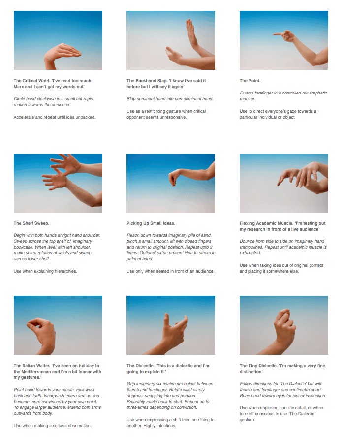 Merlin MCC | Glossary of Hand Gestures for Critical Discussion